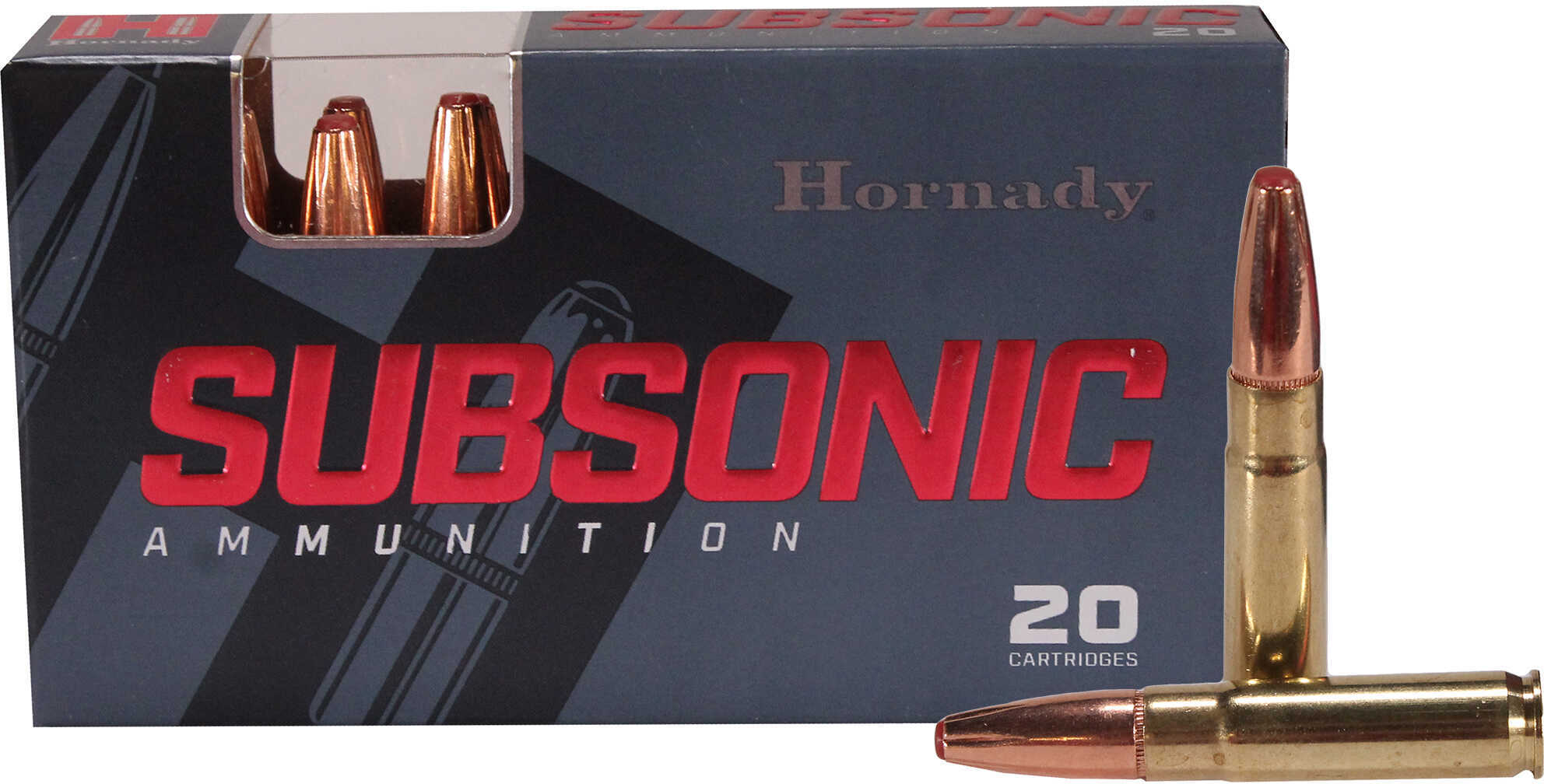 Hornady Subsonic Ammunition .300 Blackout 190 Gr Sub-X 1050 Fps 20/ct
