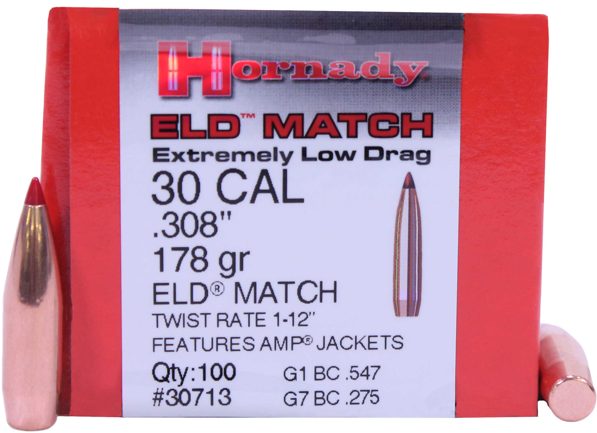 Hornady bullet 30Cal 178Gr ELD Match 100/20