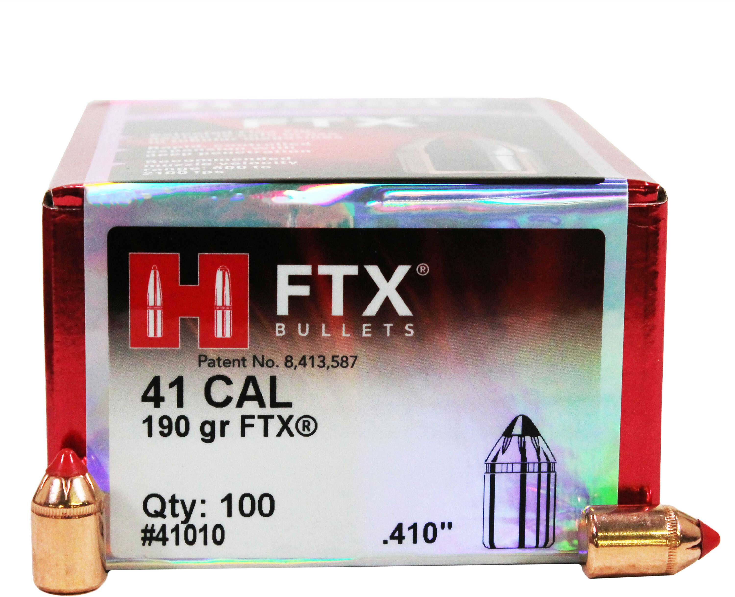 Hornady bullet 41Cal 190Gr FTX .410 100/Box