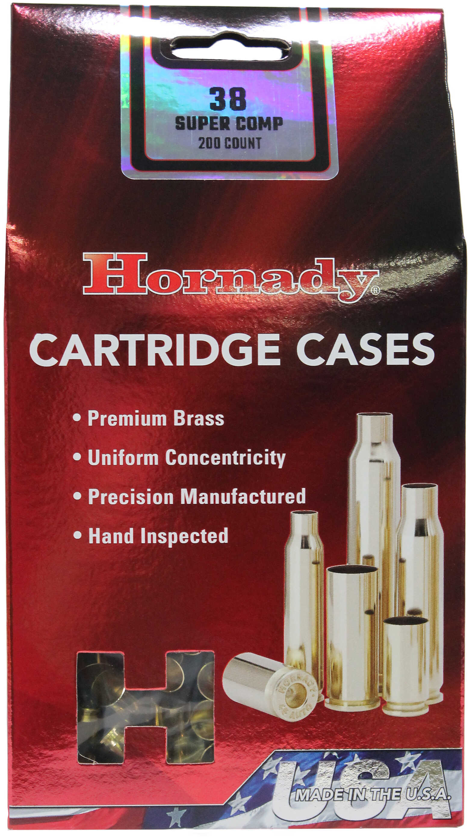 Hornady Brass 38Sup Comp Unprimed 50/Box