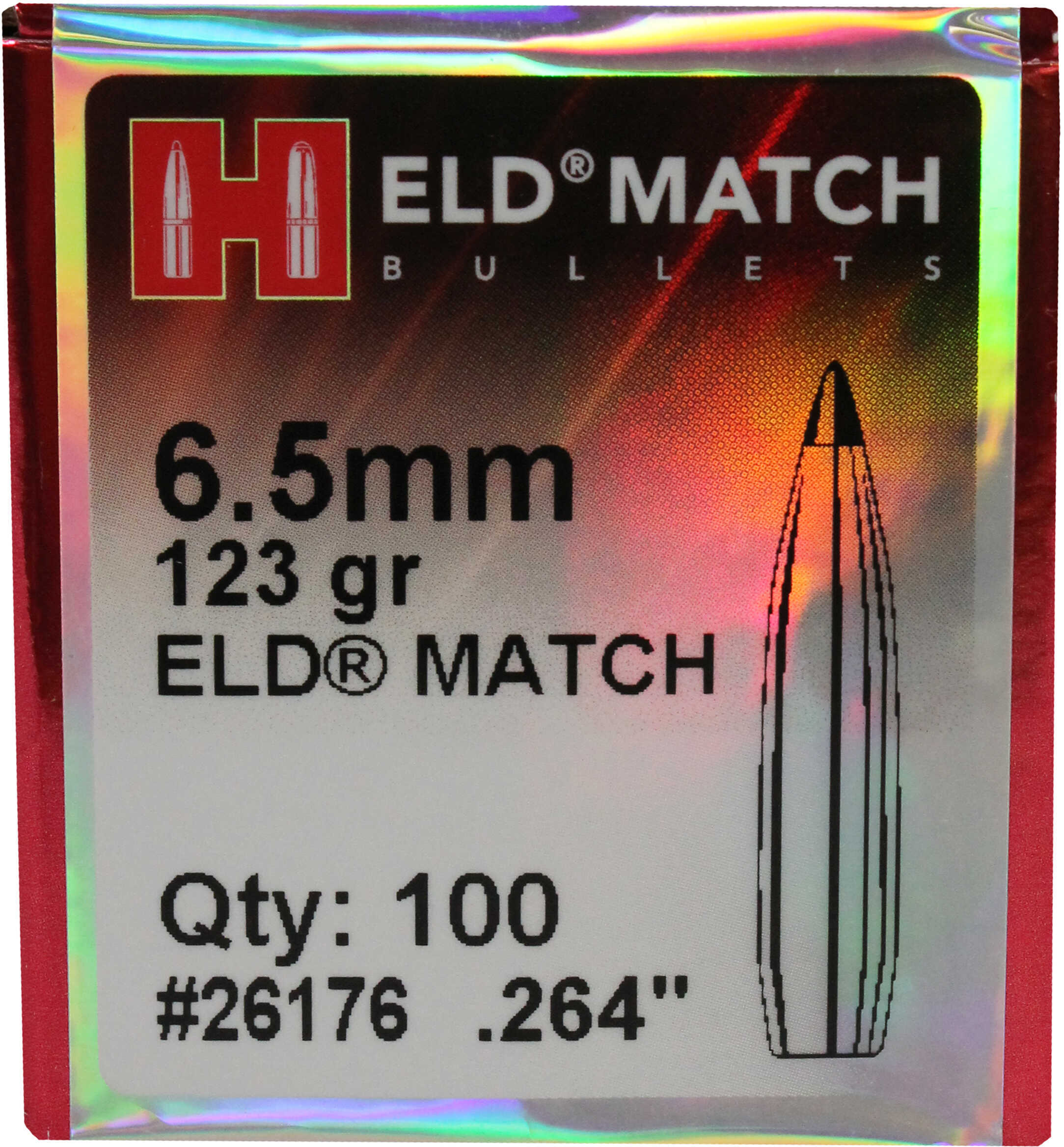 Hornady Bullet 6.5MM 264 123 Gr ELD Match