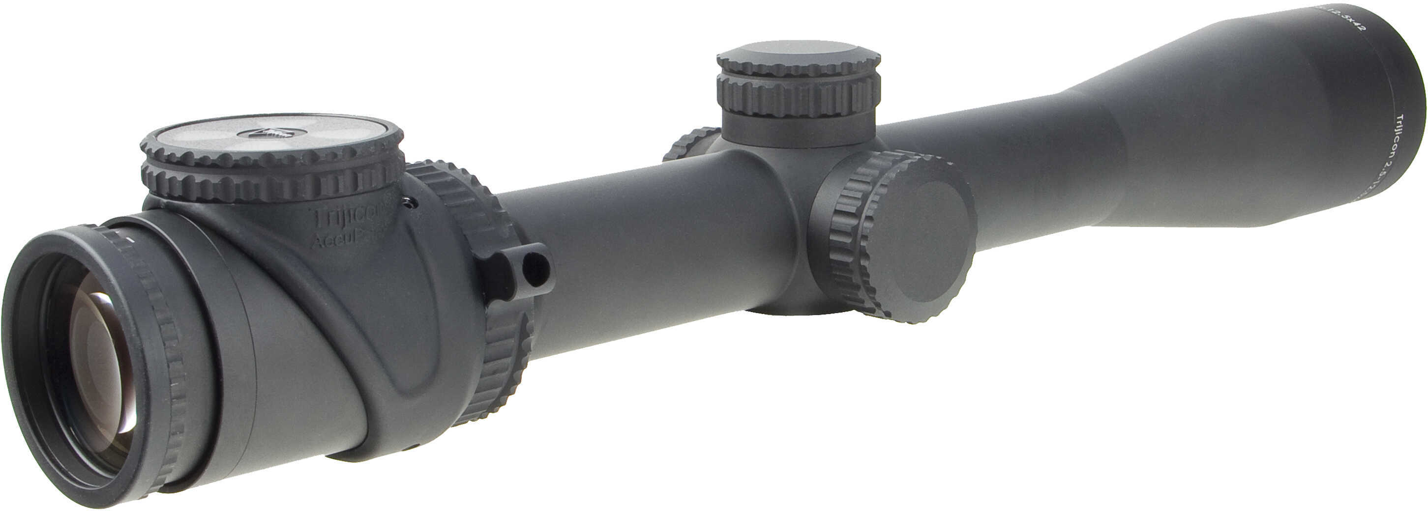 Trijicon 200110 Accupoint 2.5-12.5X 42mm Obj 41.30-8.30 ft @ 100 yds FOV 30mm Tube Matte Black Finish Illuminated Mil-Do