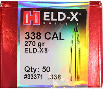 Hornady Bullet ELD-X 338 Cal 338 270 Gr 50Rd/Bx