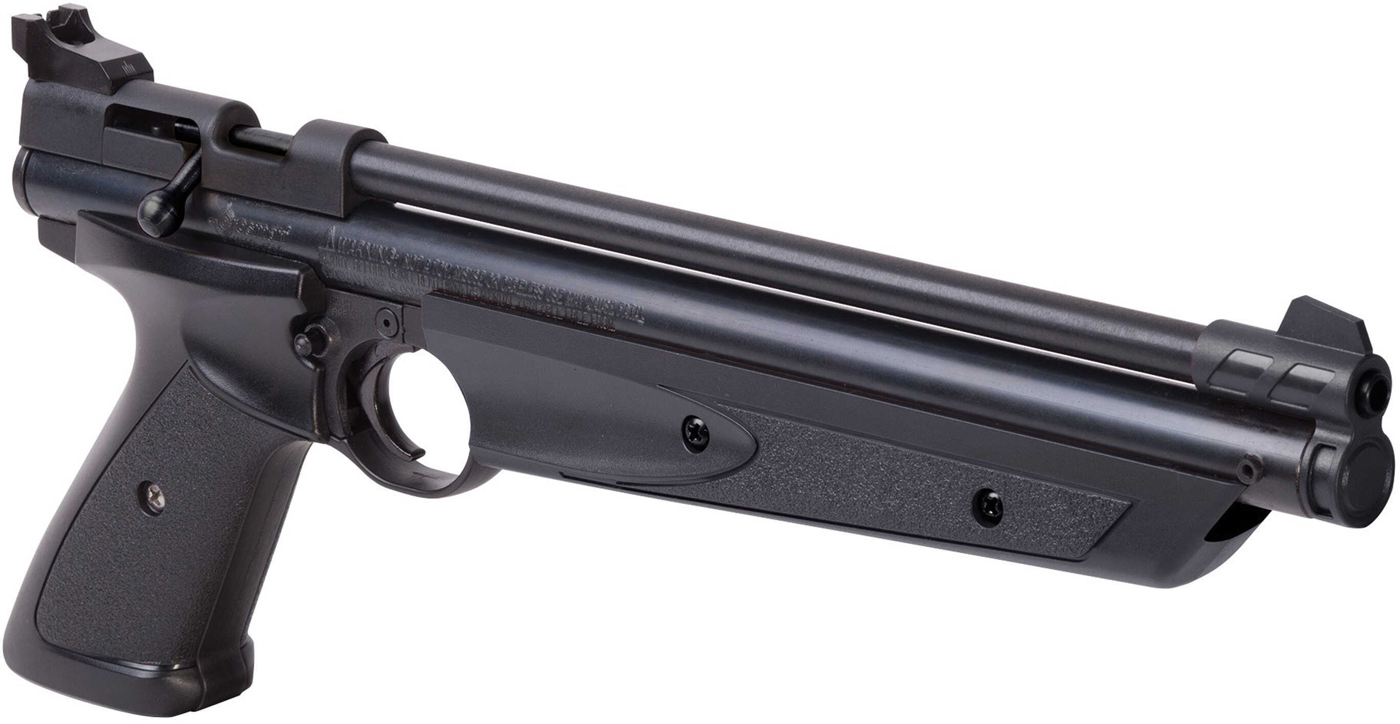 Crosman Variable Pump Air Pistol 22 Caliber 460 Feet Per Second 10.1" Barrel Black Synthetic Stock Single Shot P1322