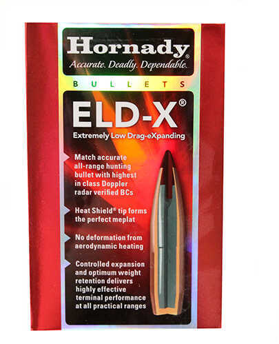 Hornady 7mm .284 Diameter 150 Grain ELD-X 100 Count
