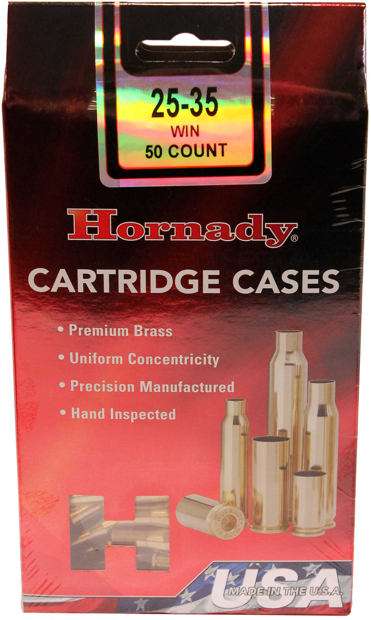 Hornady 25-35 Winchester Unprimed Rifle Brass 50 Count