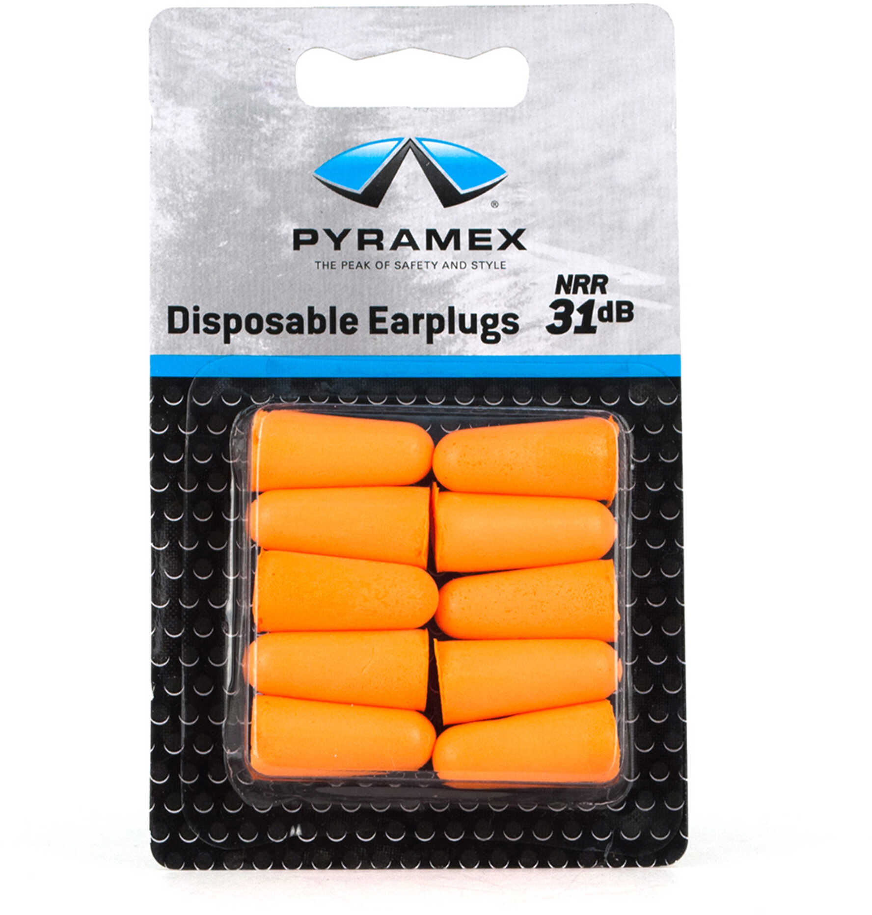 PYRAMEX UNCORDED Earplug NRR 31Db Blister Card