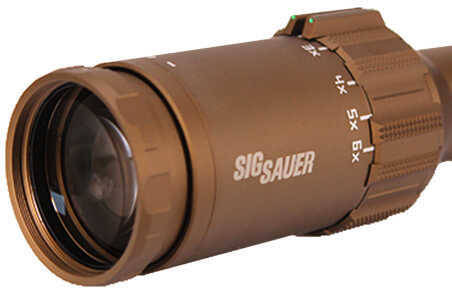 Sig Sauer Electro-Optics SOT61231 Tango6T 1-6x 24mm Obj 105.80-17.70 ft @ 100 yds FOV 30mm Tube Flat Dark Earth Finish I