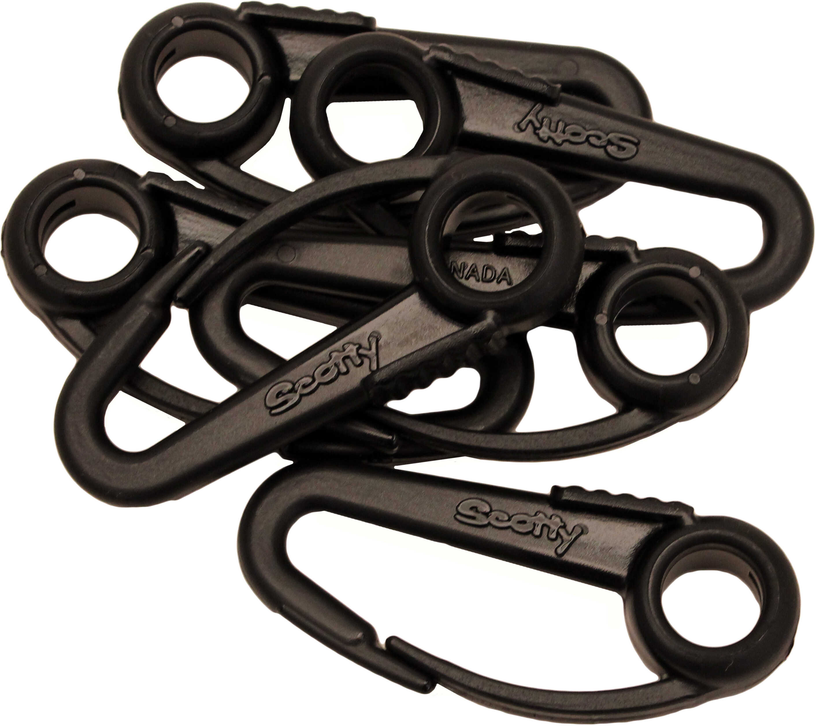 Scotty Nylon Snap Hook Black 6-Pack