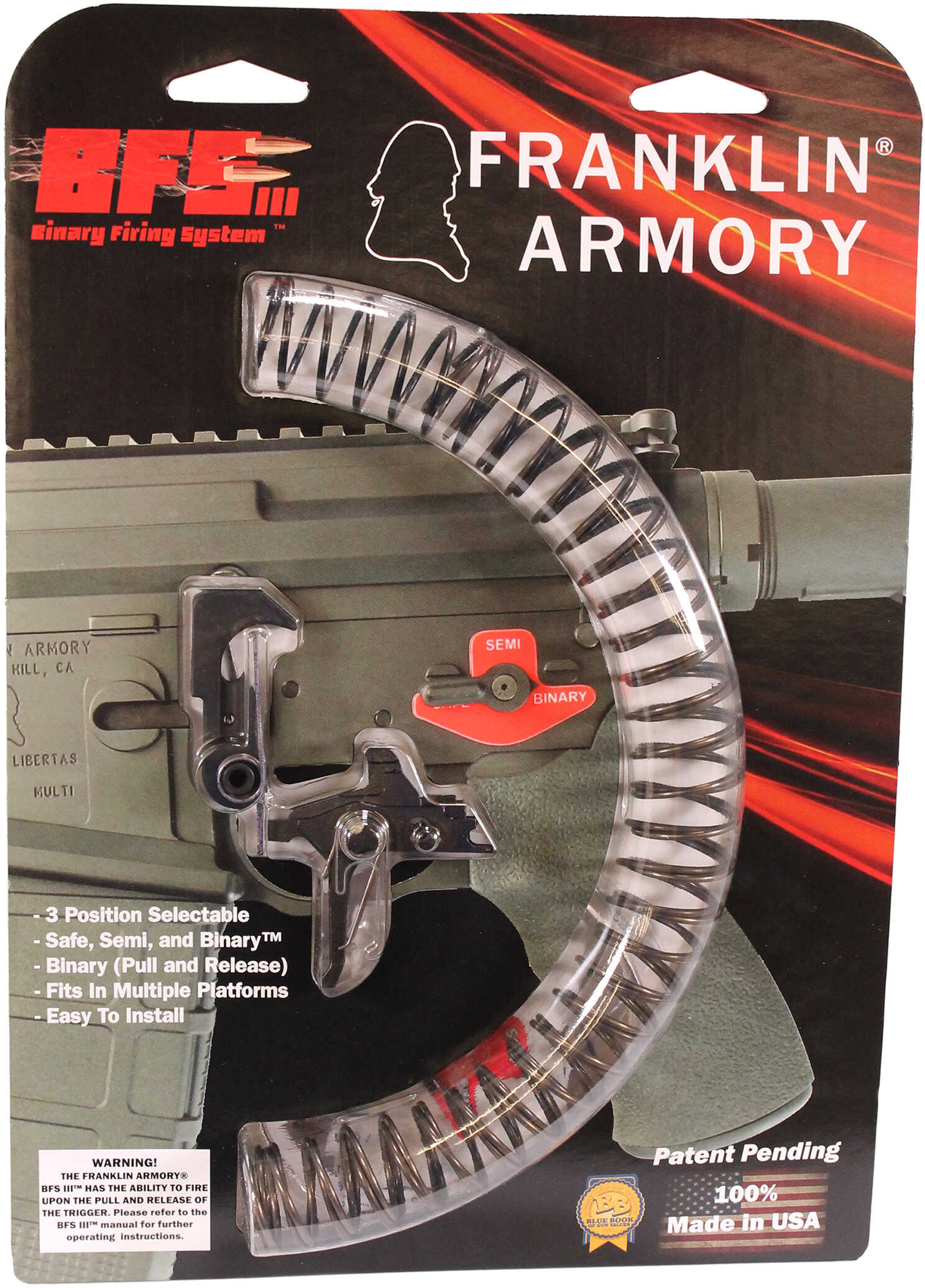 Franklin Armory Binary Flat AR-15 Trigger SYSTEM