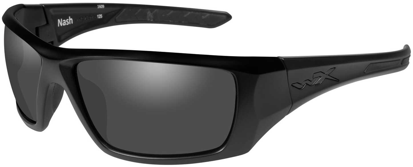 Wiley X ACNAS08 Nash Smoke Gray Black Polarized Glasses