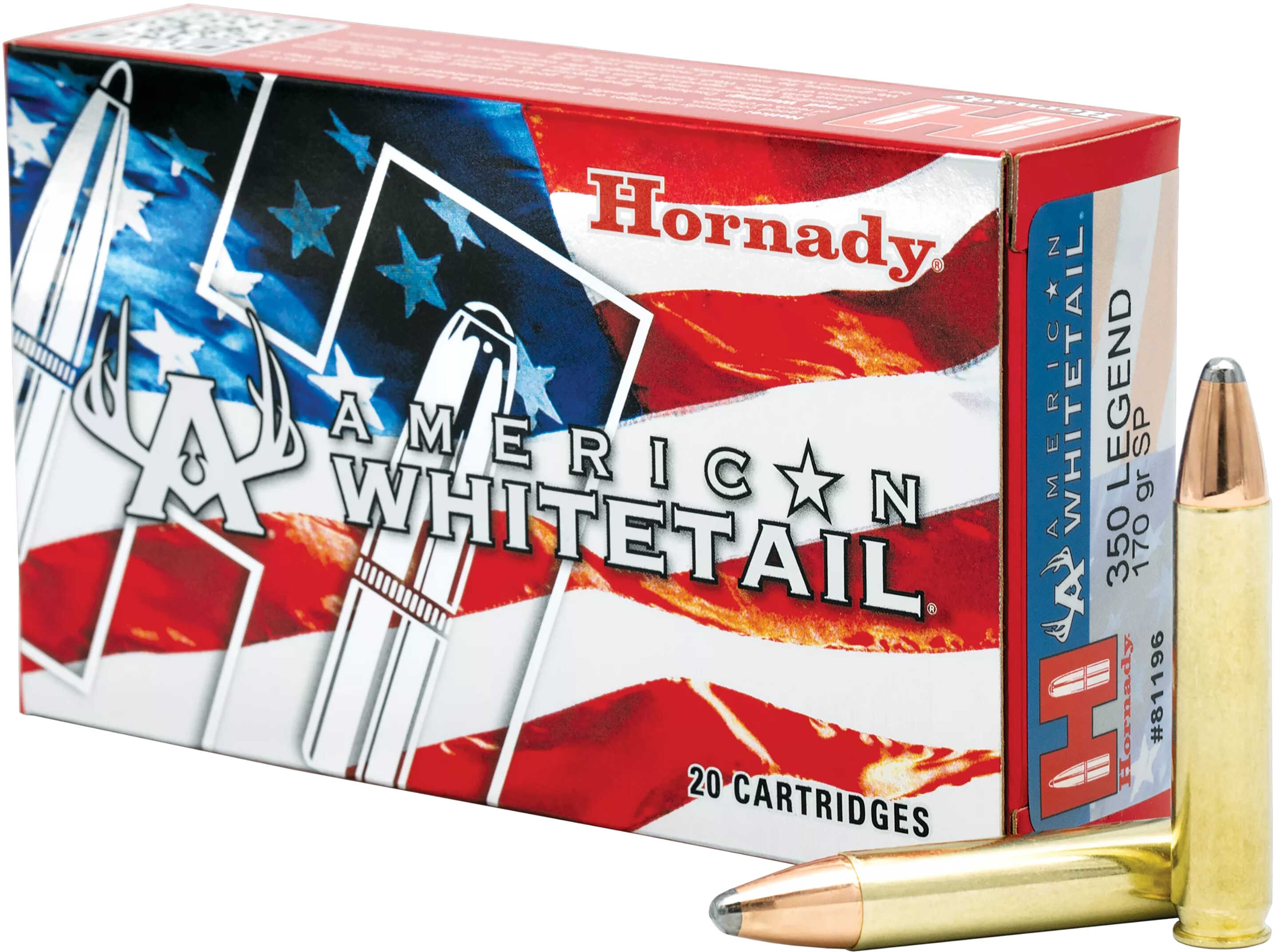 350 Legend 170 Grain Soft Point 20 Rounds Hornady Ammunition