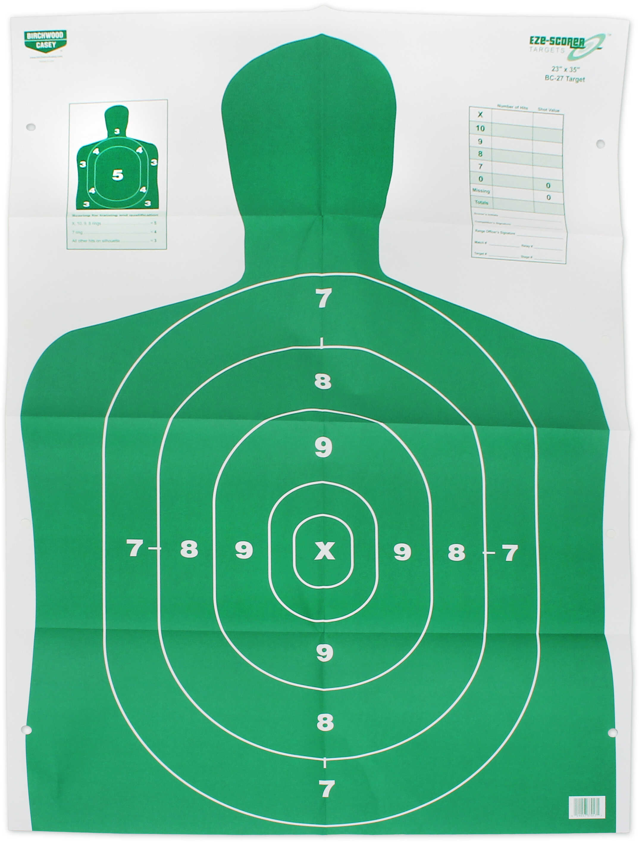 Birchwood Casey Eze-Scorer BC27 Green 23x35"