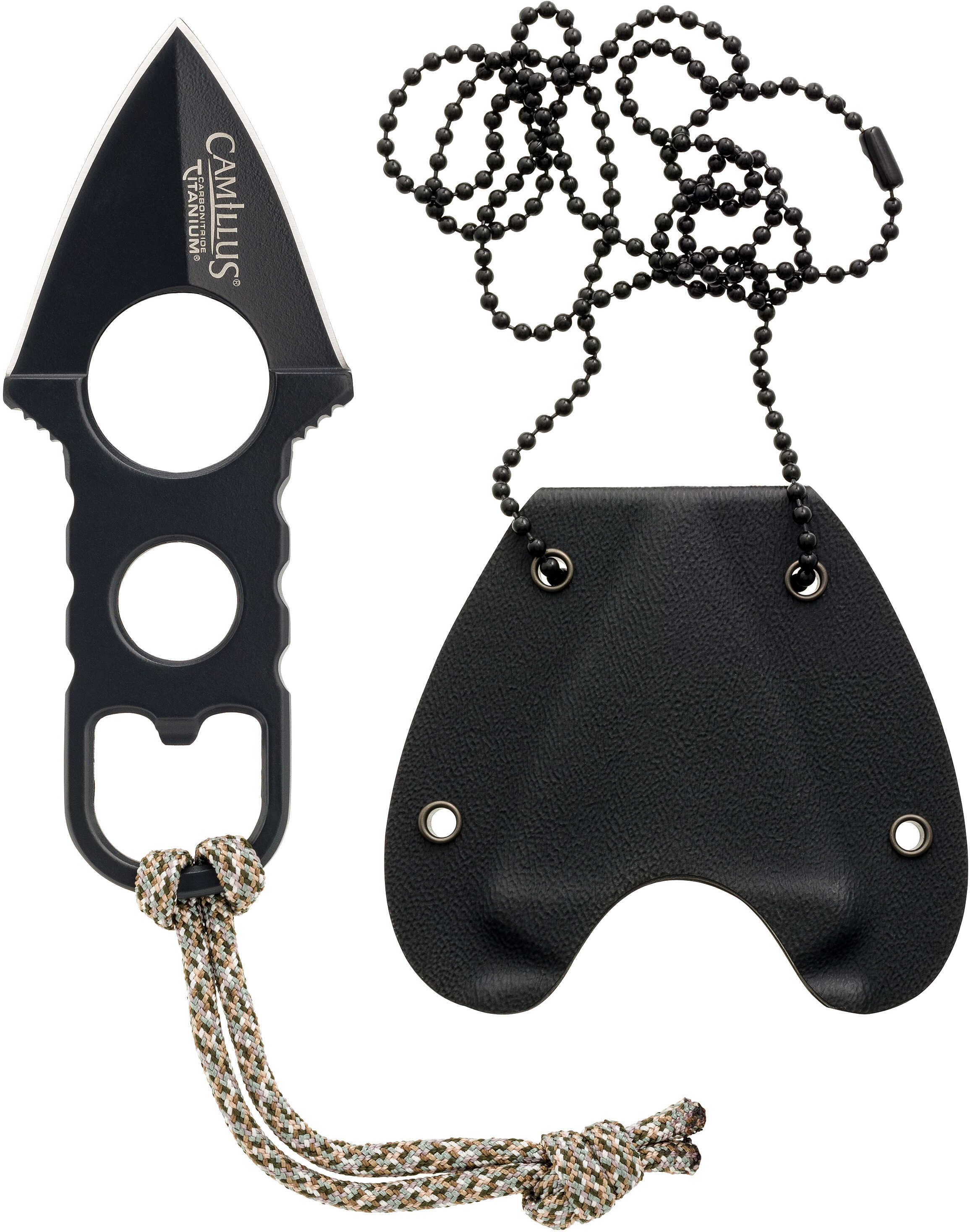 CAMILLUS Heater Boot Knife 2" SS Blade W/ PARACORD/Sheath
