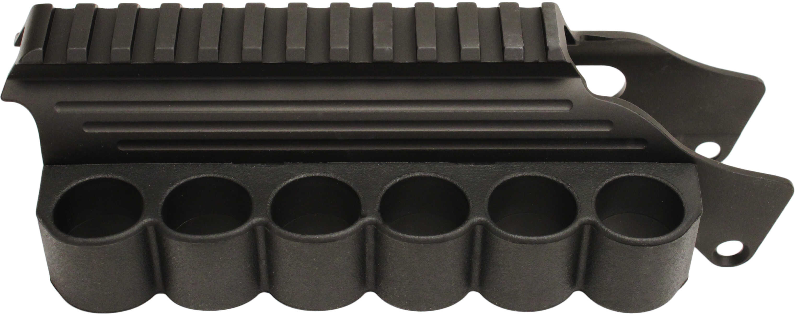 TacStar Shotgun Rail Mount With Sidesaddle, Fits Mossberg, Black Finish 1081029