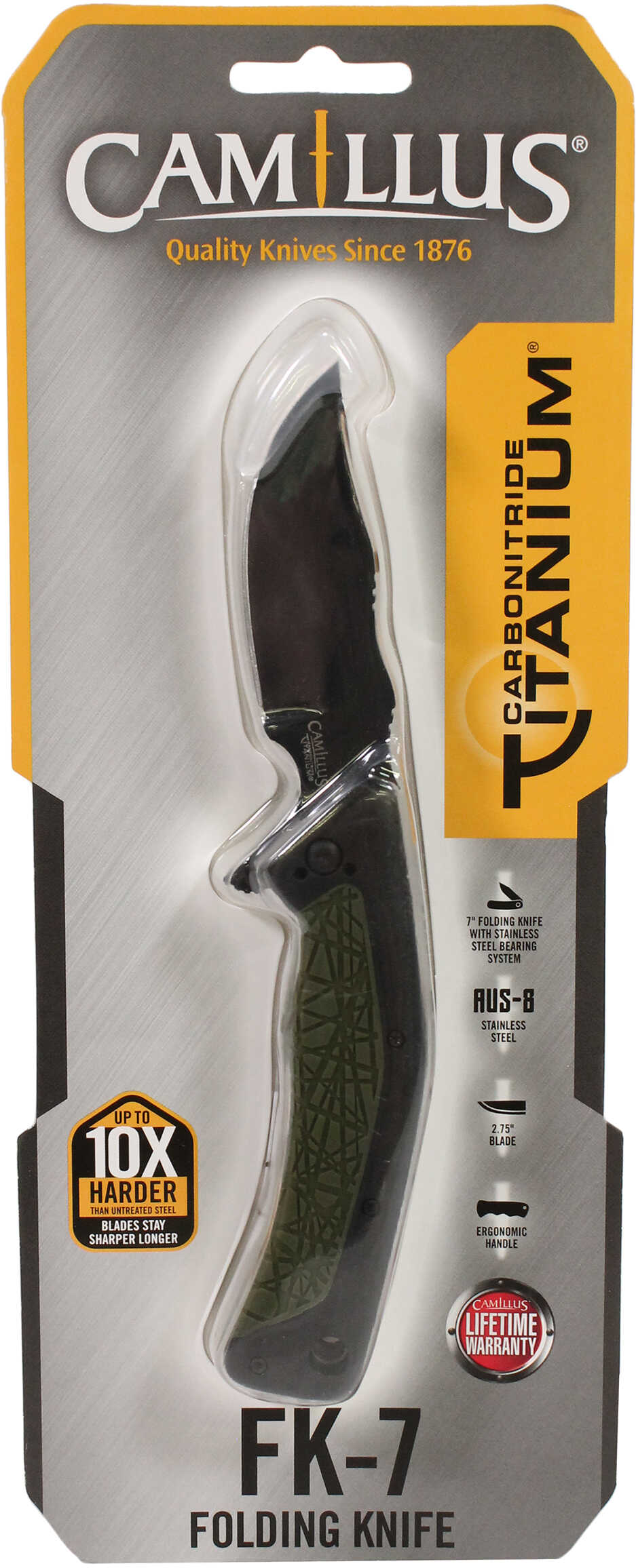 Camillus FK-7 Folding Knife 2.75 inch Blade 7 Overall