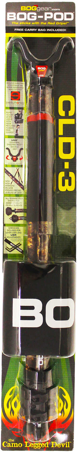 Bog-Pod CLD-3 Camo Legged Devil Tall Tripod Shooting Stick