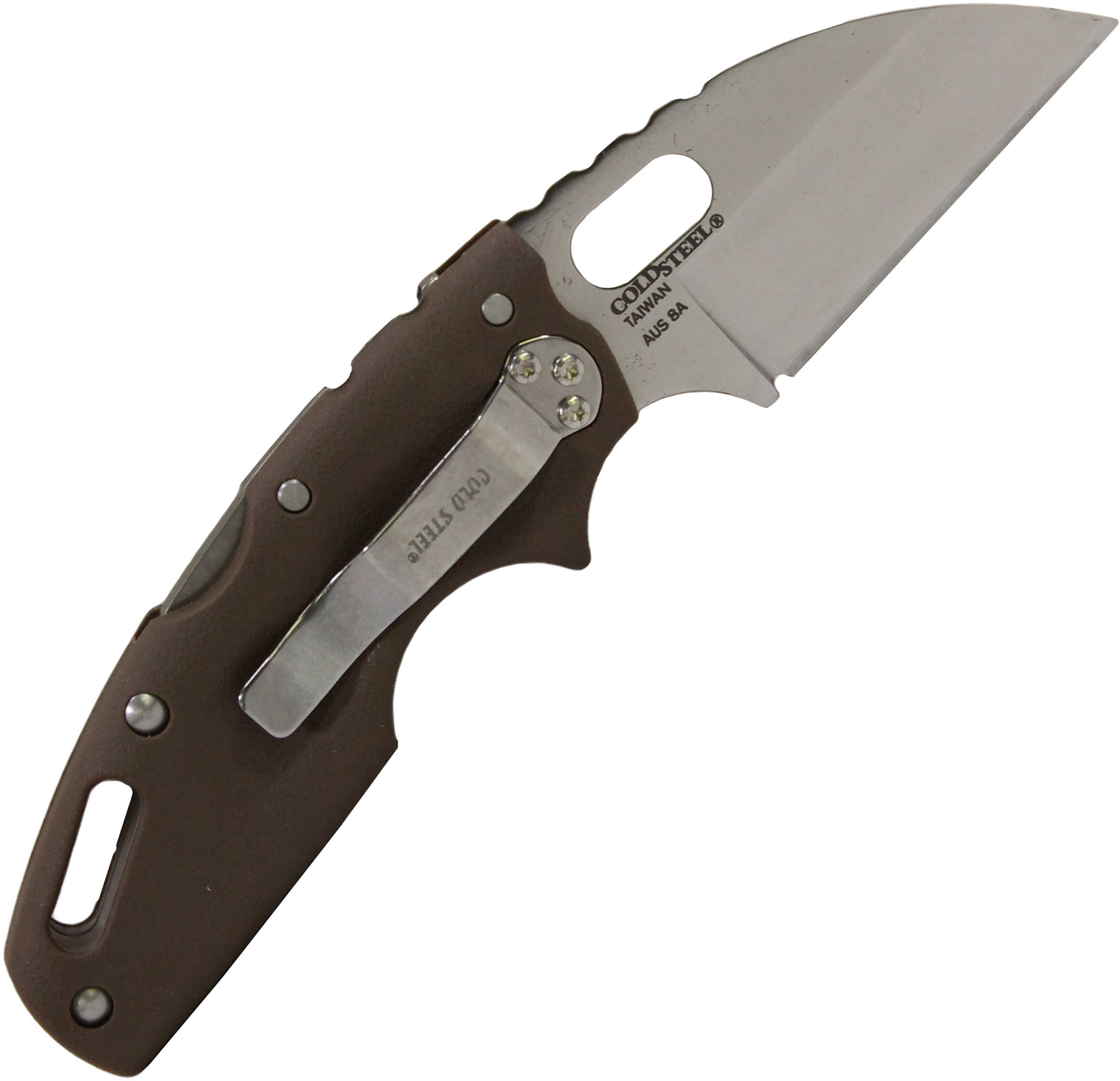 Cold Steel Cs-20LTF Mini Tuff Lite 2" Folding Plain 4034 Stainless Blade Flat Dark Earth Griv-Ex Handle