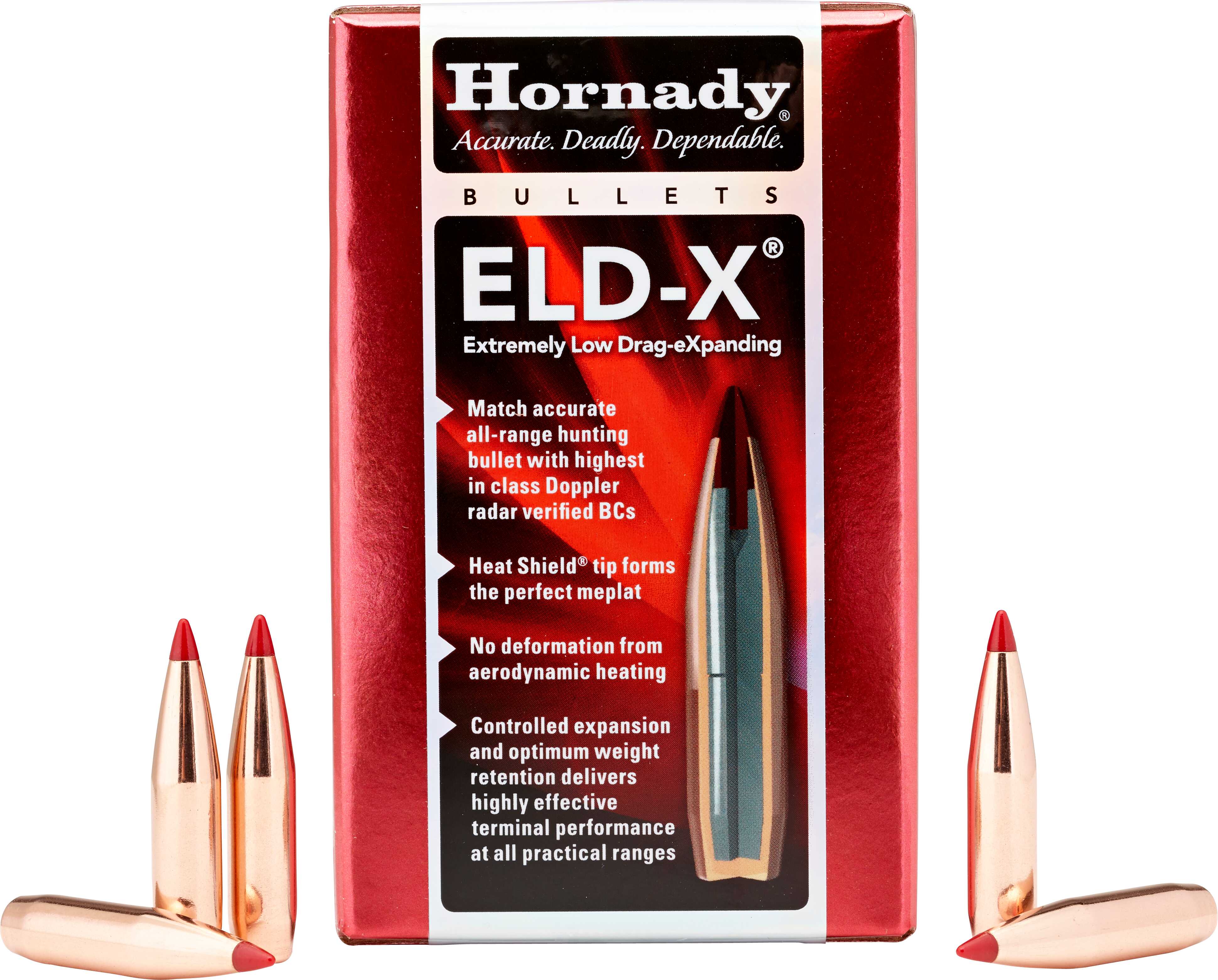 Hornady 7mm .284 Diameter 162 Grain ELD-X 100 Count