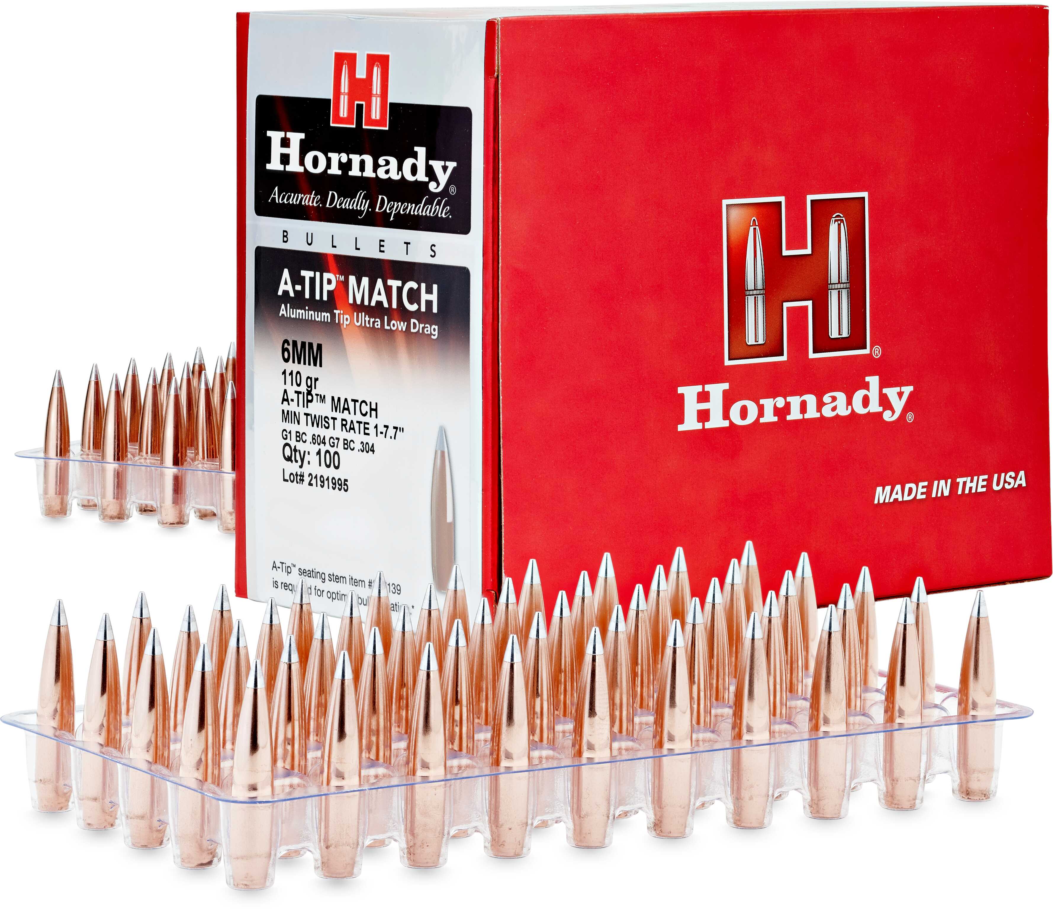 7mm (0.284'') 190Gr A-Tip Match 100/Box