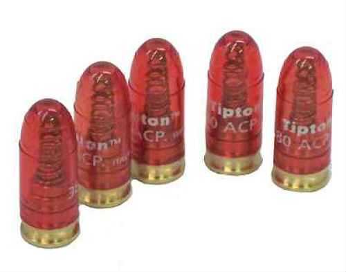 Tipton Snap Caps Translucent Red 380ACP 5-Pack 337377