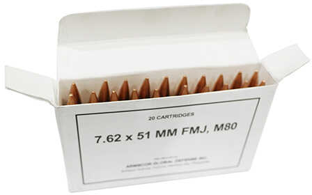 7.62 NATO 147 Grain FMJ 20 Rounds Armscor Ammunition