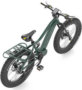 QuietKat Apex Bike Evergreen Small Under 5'6"/ SRAM 9-Speed/1000 Watt Mid-Drive Motor/Unrestricted Speed