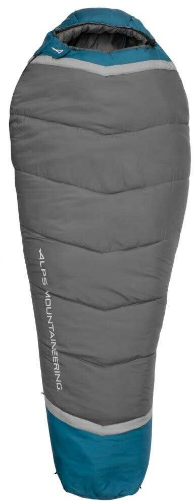 Alps Mountaineering Blaze 0 Degree Sleeping Bag Regular 32x80 Charcoal Blue Coral