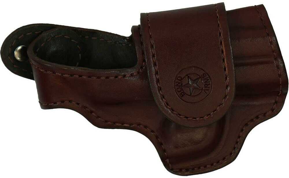 Bond Arms Leather Driving Holster RH 3" Barrel Brown With Henna Stitching