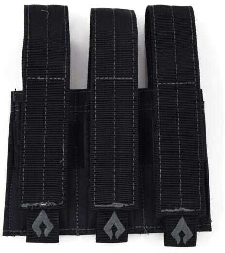 AWS PISTOL TRIPLE MAG POUCH BLK