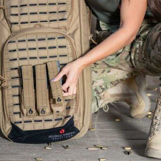 AWS PISTOL TRIPLE MAG POUCH BLK