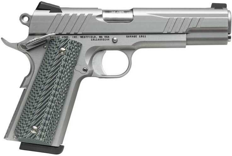 SAV 67202 1911 GOVT 45 5IN SS/SS   BLK MELONITE