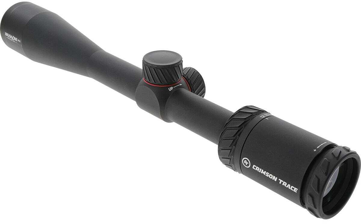 Crimson Trace 0101540 Brushline Pro Black Anodized 3-9X40mm 1" Tube BDC Muzzleloader Reticle