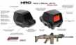 Crimson Trace 0101810 HRO Black Anodized 1X 2 MOA Red Dot Reticle