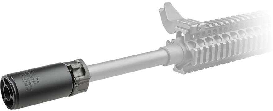 Surefire WARDENBK Blast Diffuser 5.56mm/7.62 Steel 3.5" L
