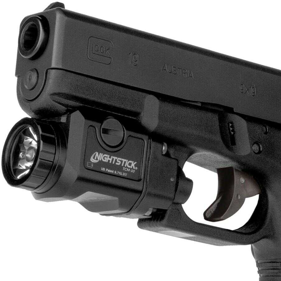 Nightstick Tcm10 Tcm-10 Compact Tactical Weapon Light Black For Handguns 650 Lumens White