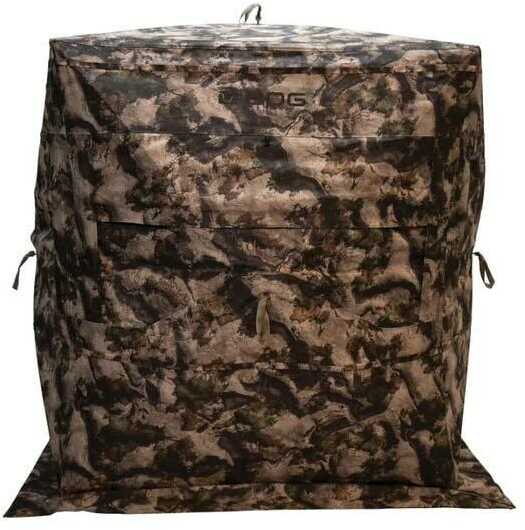 Bog-Pod Prevail Sitting Hub Blind Mossy Oak Terra 600D Polyester