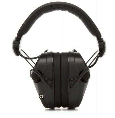 Pyramex Sentinel Electronic Earmuff 26dB Noise Reduction Rating 2 AAA Batteries Black Finish