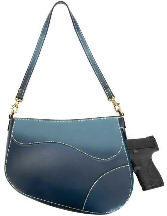 Rugged Rare Saddle Concealed Carry Handbag Navy