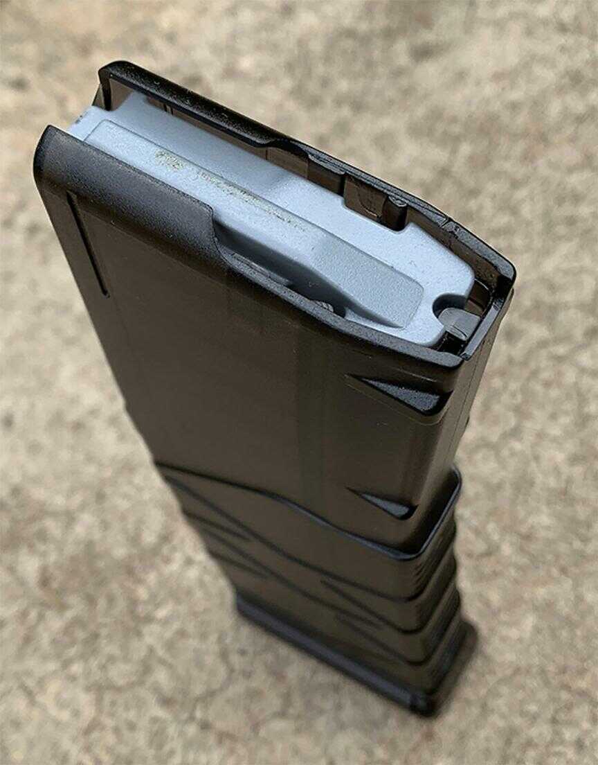 AR-15 30 Round Magazine 5.56 NATO/.223 Rem. Color is Translucent Smoke with Anti tilt follower.