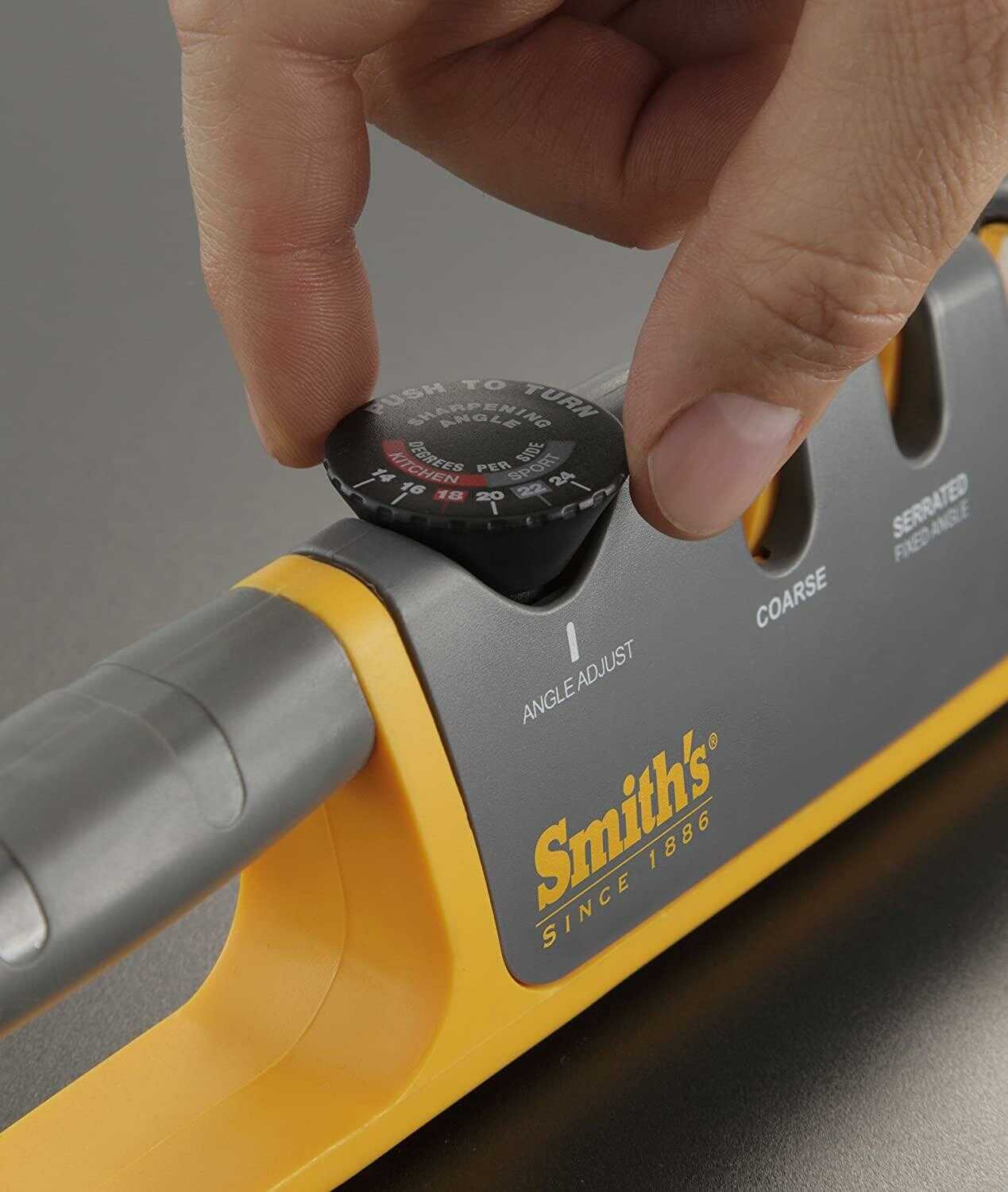 Smiths Products 50264 Angle Pull-Thru Sharpener Ceramic Fine, Coarse