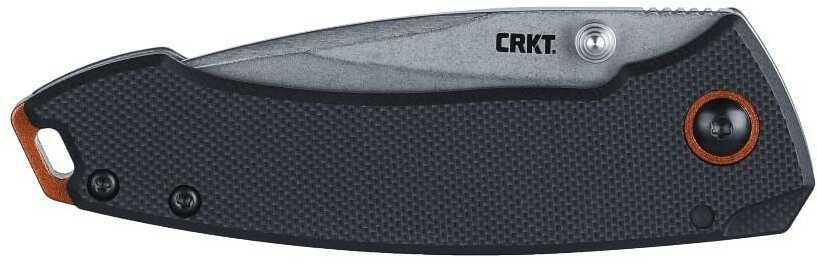 Crkt 2522 Tuna Compact 2.73" Plain Stonewashed 8cr13mov Ss Blade/black G10/ss Handle Includes Pocket Clip