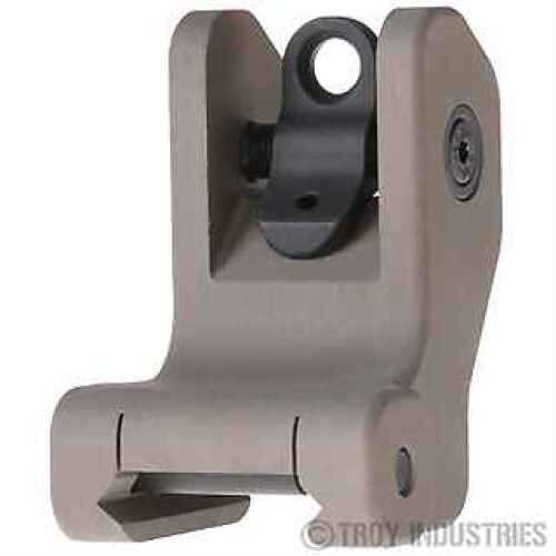 AR-15 Troy SSIGFRSROFT Rear Fix BTL SGHT FDE