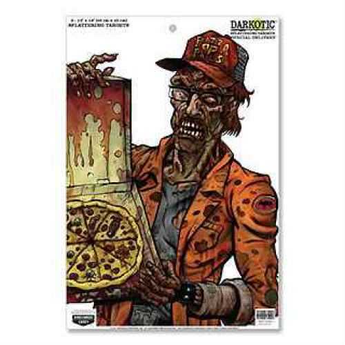 Birchwood Casey 35650 Darkotic Hanging Paper 12" x 18" Zombie Pizza Delivery Multi 8 Pack