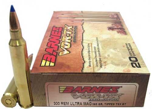 300 Rem Ultra Mag 165 Grain Ballistic Tip 20 Rounds Barnes Ammunition Remington Magnum