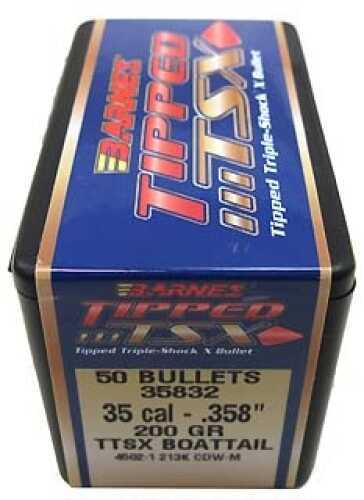 Barnes 35 Caliber .358 Diameter 200 Grain TTSX Boat Tail 50 Count