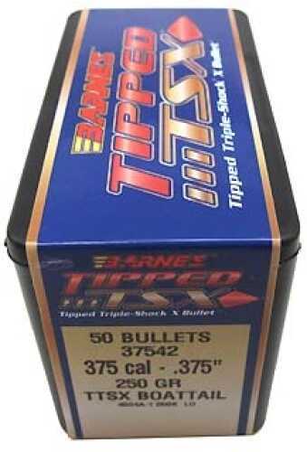 Barnes Bullets 30484 Tipped TSX 375 Caliber .375 250 GR TTSX Boat Tail 50 Box