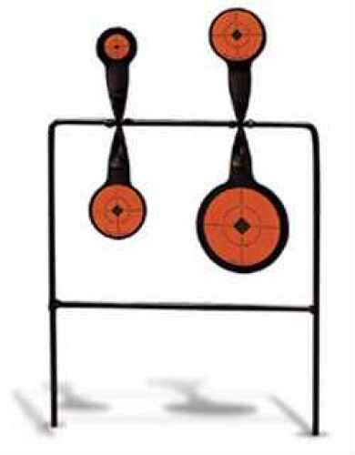 Birchwood Casey 46422 World of Targets Duplex Spinner 3.625"/2.25"/1.625" Black/Orange