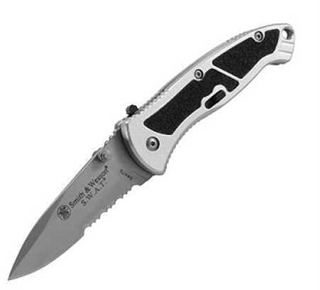 Smith & Wesson Knives SWATS SWATM Folder Stainless Drop Point Blade Aluminum