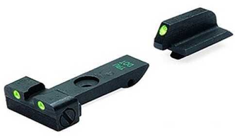 Meprolight USA 209963101 Tru-Dot Day/Night Tritium Sights Ruger GP100 Adjustable Green Black Frame